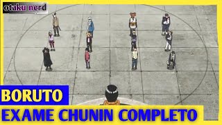 EXAME CHUNIN BORUTO COMPLETO  MELHORES LUTAS [upl. by Delanie918]