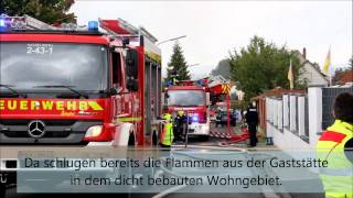 Großbrand in Hasselroth quotPusztaKellerquot in Neuenhaßlau in Flammen [upl. by Stirling763]