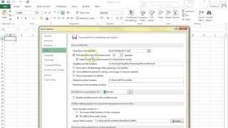 How to setup autorecover autosave on Excel 2013 [upl. by Iborian]