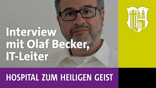 1235 — Interview mit Olaf Becker dem Leiter der IT des Hospitals zum Heiligen Geist in Hamburg [upl. by Dyolf]