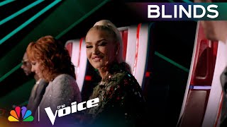 GORGEOUS Voice Tempts Coaches Bublé and Gwen To Turn Their Chairs  Voice Blinds [upl. by Eanahc]