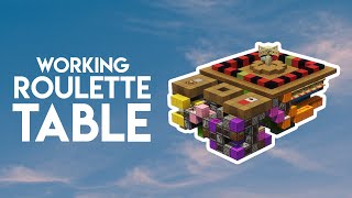 Working Roulette Table 🍀  Minecraft Java 121 Redstone Tutorial [upl. by Etoile]