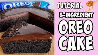 3Ingredient Oreo Cake tutorial Shorts [upl. by Aneev]