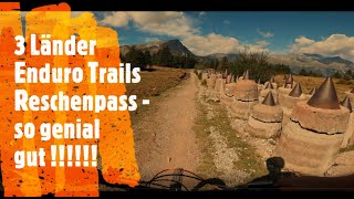 3 Laender Enduro trails Reschenpass Nauders MTB  mE das schönste MTB Gebiet der Alpen  inkl gpx [upl. by Anemolif]