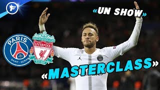 LAngleterre impressionnée par le match de Neymar contre Liverpool  Revue de presse [upl. by Enilreug900]