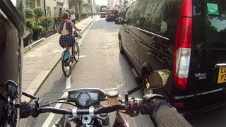 Motorcycle Filtering lane splitting compilation [upl. by Ileane794]