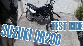 Suzuki DR200 Test Ride and Review [upl. by Stuppy873]