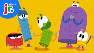 Learn About Nouns Adjectives amp Verbs 📚 StoryBots Answer Time  Netflix Jr [upl. by Arlena865]