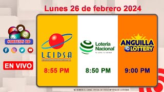 Lotería Nacional LEIDSA y Anguilla Lottery en Vivo 📺│Lunes 26 de febrero 2024  855 PM [upl. by Viradis344]