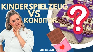 Konditorin vs KinderSpielzeug SchokoladenGießformen im PraxisCheck Schoko Spielzeug im Test [upl. by Buskirk]