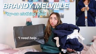 BRANDY MELVILLE TRY ON CLOTHING HAUL spring haul [upl. by Mayberry]