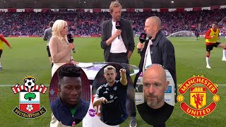 Southampton vs Manchester United 03 Matthijs de Ligt First Goal⚽ Onana And Erik ten Hag Reaction [upl. by Anera]