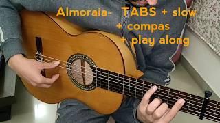 Almoraima  1  best flamenco guitar lessons  TABS available on request [upl. by Elmore]