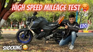 New FZS V4 High speed mileage test  Yamaha FZS V4 1L Mileage [upl. by Michell539]