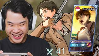 Review Skin Yin Eren Attack on Titan Mobile Legends [upl. by Yelnats303]