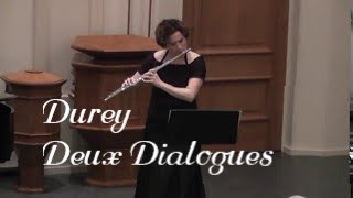 Durey Deux Dialogues  Marjolein de Wit  flute [upl. by Perr]