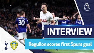 “Its not a hattrick but I want the ball”  Reguilon postmatch interview  Spurs 21 Leeds [upl. by Aikahs]