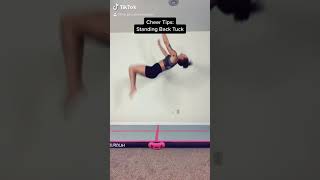 Back Tuck Drills  How to do a Backflip  Back Tuck Tutorial  The Pro Cheerleader [upl. by Euqirne796]