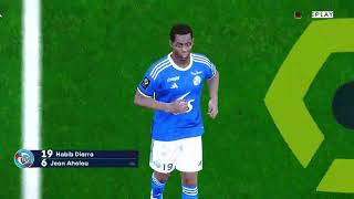 Marseille vs Strasbourg  Ligue 1 202324  PES 21 [upl. by Neirb]