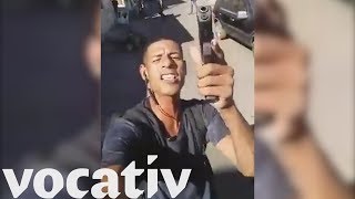 Brazilian Gang Member Killed After Uploading Video To Facebook Live [upl. by Ainoloppa]