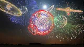 New Years 2013  Synchronized Epic Music Heart of Courage  FWSim Fireworks Display  HD [upl. by Aloisius591]