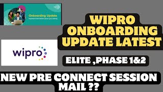 Wipro Onboarding update newsWipro Elite joining news [upl. by Okiman]