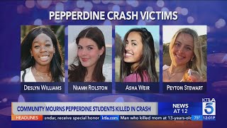 Pepperdine University holds prayer service for students killed in Malibu crash [upl. by Aremaj]