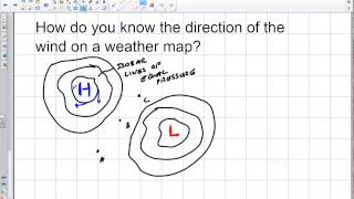 Weather Determining Direction of Wind on Weather Map [upl. by Ahsekyw716]