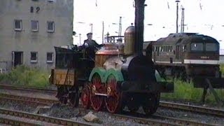 quotSaxoniaquot die erste in Deutschland gebaute Dampflokomotive Deutsche ReichsbahnMuseumsdampflok [upl. by Atiruam]