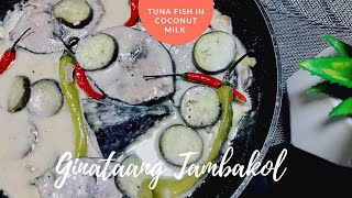 GINATAANG TAMBAKOL  TUNA IN COCONUT MILK  THE BEST FISH RECIPE  Nanay ni Riam [upl. by Llerdnod]