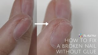 How To Fix A Broken Nail Without Glue [upl. by Willi591]