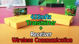 433mhz RF Transmitter and Receiver Module Tutorial  Explained with LED circuit in Urdu Hindi [upl. by Daggett855]