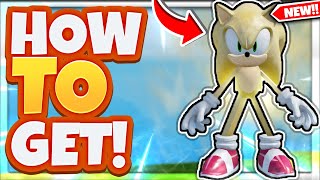 How To Get The GOLDEN SUPER SONIC In Roblox Find The Sonic Morphs [upl. by Ahsienauq]