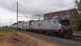 Amtrak Keystone Corridor Superliners Pennsylvanian and Keystone Service [upl. by Ecyaj540]