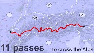 11 Passes to cross the Alps [upl. by Noryahs968]