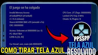 PASSO A PASSO COMO RESOLVER ERRO TELA AZUL PPSSPP 2024 [upl. by Adeehsar]