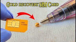 Gold recovery from SIM Card cell phones 📱Sim cards recycling gold📱 [upl. by Bess]