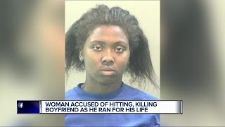 Woman accused of hitting killing boyfriend as he ran for his life [upl. by Tam]