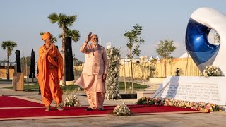 Indias Narendra Modi Opens BAPS Hindu Mandir Temple in Abu Dhabi [upl. by Elianore]