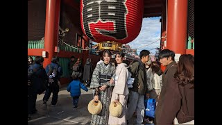 浅草 浅草寺に初詣に行ってきましたよ。Asakusa tokyo 202417 [upl. by Russia]