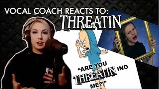 Vocal Coach Reacts to the controversial band THREATIN [upl. by Ntsud292]