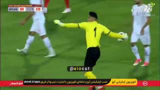 Iranian goalkeeper Alireza Beiranvand must have the longest throw in football 🤯 🇮🇷 [upl. by Ecnerol]