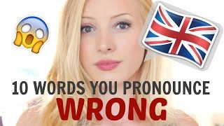 10 English words that you pronounce INCORRECTLY  British English Pronunciation  Free PDF amp Quiz [upl. by Oberon666]