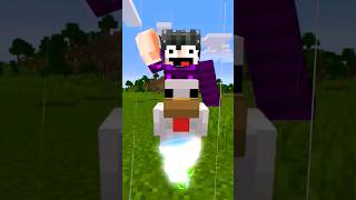 ¿PORQUE EL MINI ZOMBIE PUEDE MONTAR GALLINAS minecraft minecraftshorts shorts [upl. by Jonathon]