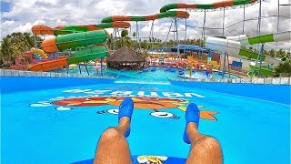 Super Fun Raft Slide at Veneza Water Park [upl. by Edlyn550]