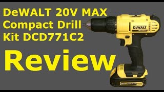 Dewalt 20V Max Compact Drill DCD771 Review [upl. by Conrade]