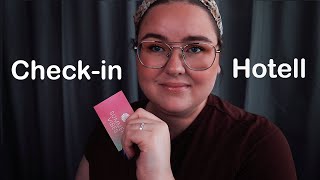 ASMR Checkin 🛎️ Hotellreceptionist Roleplay [upl. by Nnaerb]