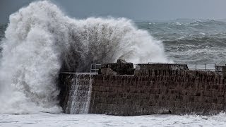 Massive Winter Storm on Cornwall North Coast [upl. by Wilhelmina]