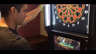 Electronic SoftTip Dart Machine Allows Players to Compete against Anyone in the World [upl. by Arat934]