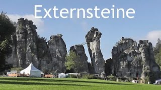 GERMANY Externsteine rock pillars  Teutoburg Forest [upl. by Norret]